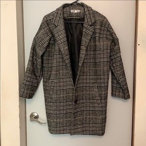 Like New Plaid Cocoon Fit Coat